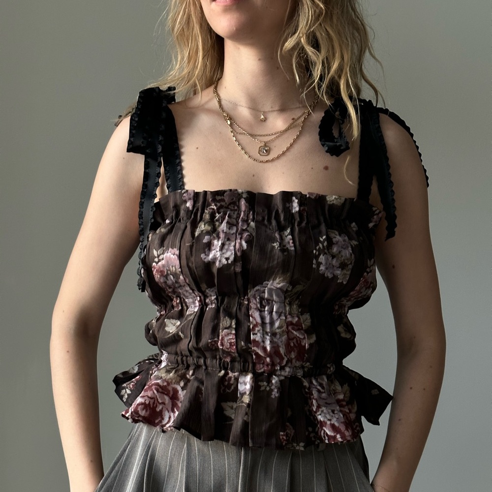 H&M Brock Collection Lyocell-blend Top